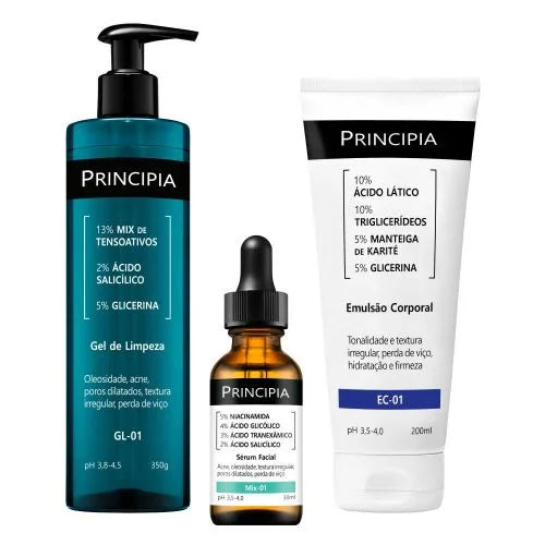 KIT ANTI ACNE E QUERATOSE PILAR TRIO